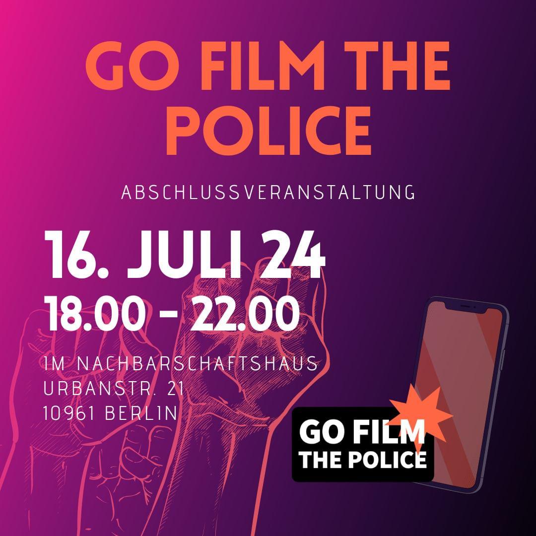 Abschlussveranstaltung Go Film The Police